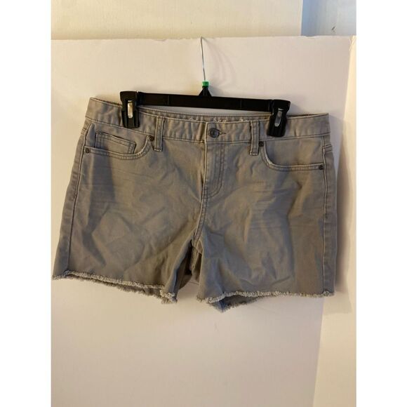 TH Tommy Hilfiger gray denim shorts size 10 - Picture 1 of 4